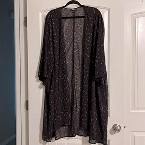 Torrid Purple leopard sheer kimono 5/6